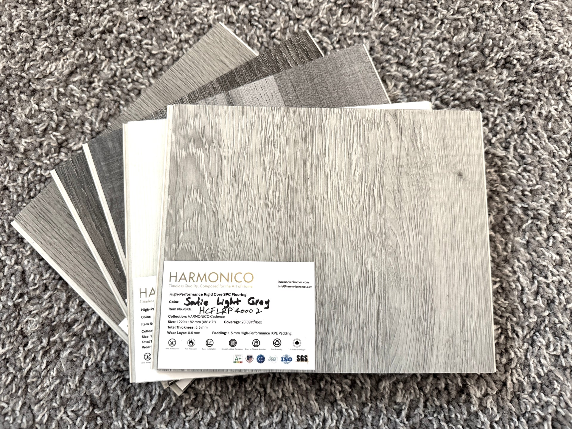 Satie Light Grey – Sample